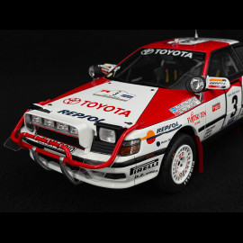 Set Rallye Toyota Celica GT-Four ST165 n° 3 Sieger Rallye Safari 1990 avec Remorque 1/18 Ottomobile OT480
