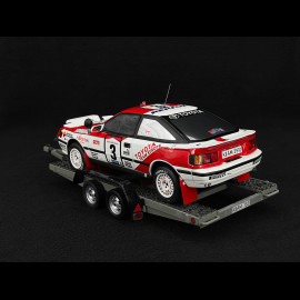 Set Rallye Toyota Celica GT-Four ST165 n° 3 Sieger Rallye Safari 1990 avec Remorque 1/18 Ottomobile OT480