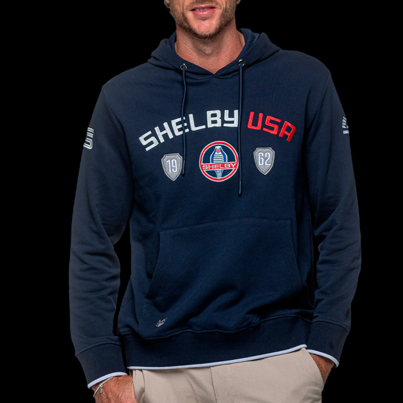 Carroll Shelby Mustang Hoodie Marineblau - Herren