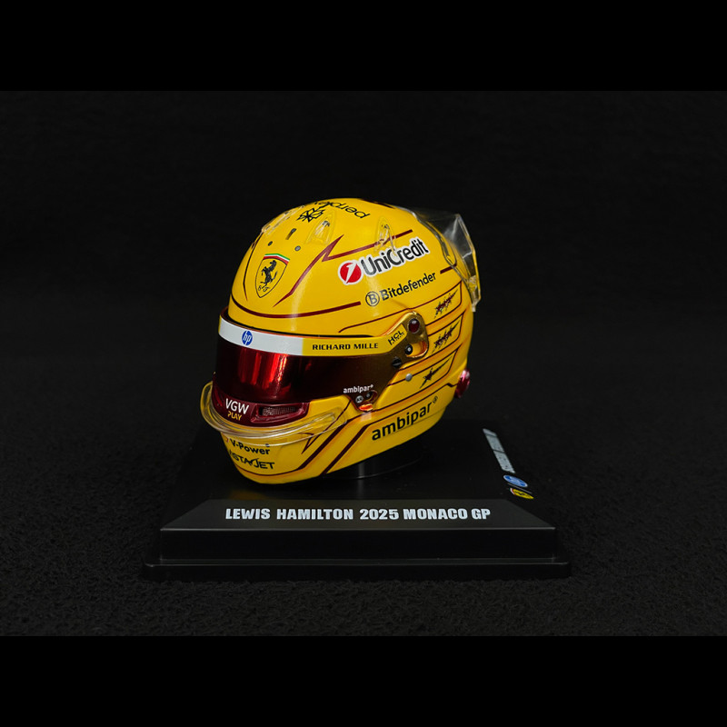 Ferrari Helm Lewis Hamilton n° 44 5. Monaco GP 2025 F1 1/5 Looksmart LSHEL016