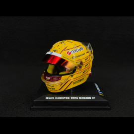 Ferrari Helmet Lewis Hamilton n° 44 5th Monaco GP 2025 F1 1/5 Looksmart LSHEL016