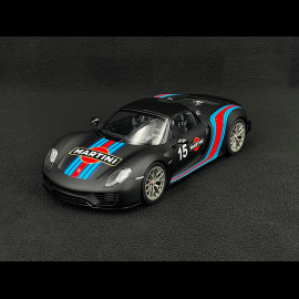 Porsche 918 Spyder n° 15 Weissach Package Martini 2013 Mattschwarz 1/18 Autoart 77929