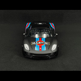 Porsche 918 Spyder n° 15 Weissach Package Martini 2013 Mattschwarz 1/18 Autoart 77929