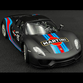 Porsche 918 Spyder n° 15 Weissach Package Martini 2013 Mattschwarz 1/18 Autoart 77929