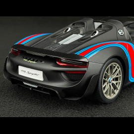 Porsche 918 Spyder n° 15 Weissach Package Martini 2013 Matte Black 1/18 Autoart 77929