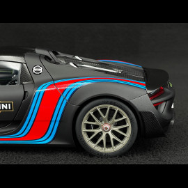 Porsche 918 Spyder n° 15 Weissach Package Martini 2013 Matte Black 1/18 Autoart 77929