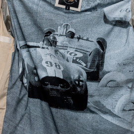 Carroll Shelby Snake Canvas-Jacke Ecru / Marineblaue Streifen - Herren