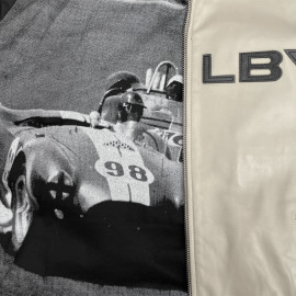 Carroll Shelby Lederjacke Dallas Ecru - Herren