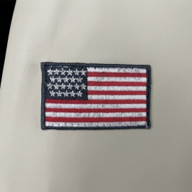 Carroll Shelby Lederjacke Dallas Ecru - Herren