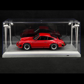 Miniature Display Case 1/18 Silver LED Lighting 189922