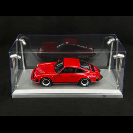 Miniatur-Vitrinen-Set 1/18 Silberne LED-Beleuchtung 189922