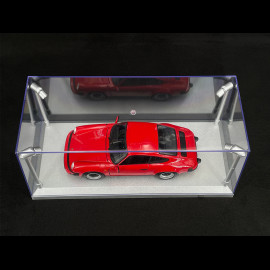 Miniature Display Case 1/18 Silver LED Lighting 189922