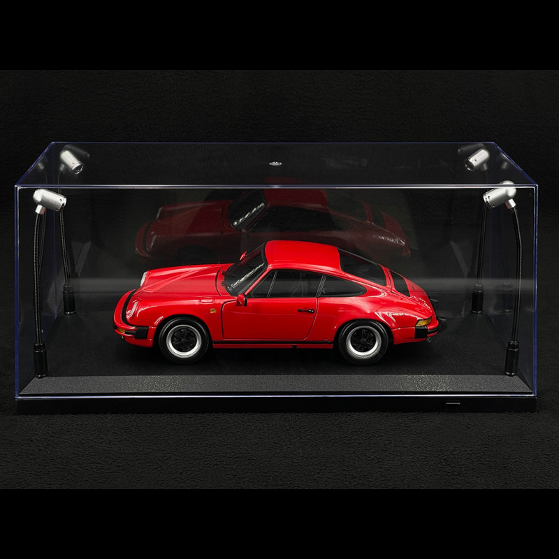 Miniatur-Vitrinen-Set 1/18 Schwarze LED-Beleuchtung 189910