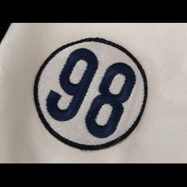 Carroll Shelby Snake Canvas Jacket Ecru / Navy Blue Stripes - Men