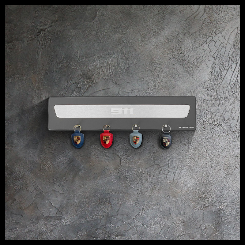 Large Porsche 911 Key Holder Slate Grey WAP0506020TSBR