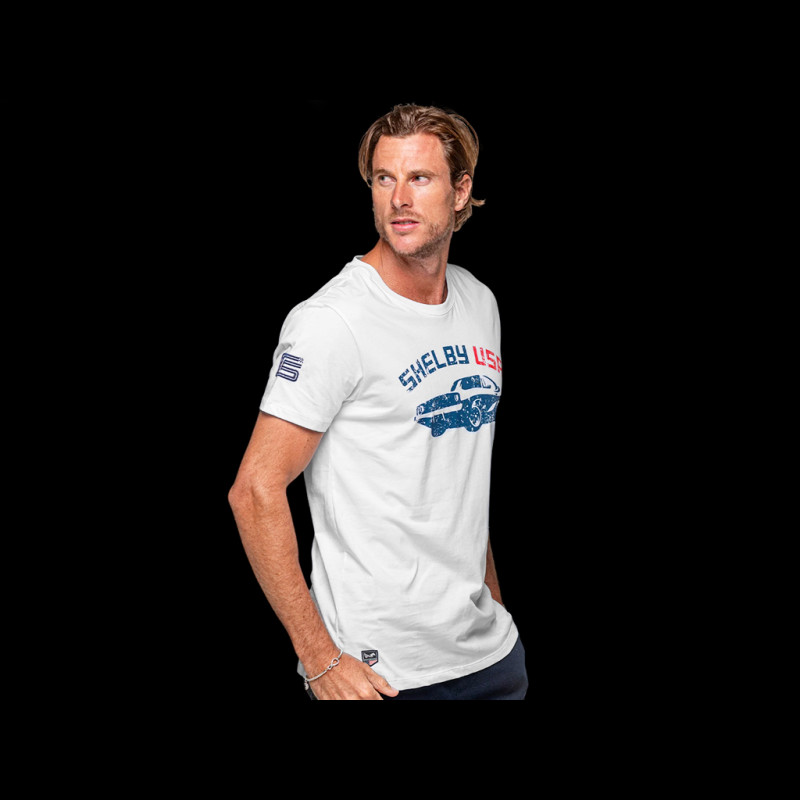 Carroll Shelby T-Shirt Tribute to 1959 Le Mans Victory White - Men