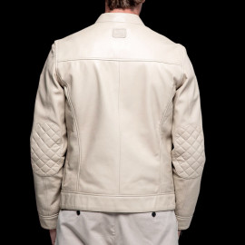 Steve McQueen Leather Jacket x 24h Le Mans Austin Ecru 28075-E - Men