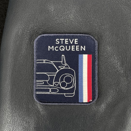 Steve McQueen Leather Jacket x 24h Le Mans Austin Navy Blue 28075-N - Men's