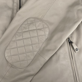 Steve McQueen Leather Jacket x 24h Le Mans Austin Ecru 28075-E - Men