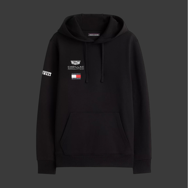 Cadillac Hoodie F1 Team x Tommy Hilfiger 2026 Schwarz MN0MN00106BDS - Unisex