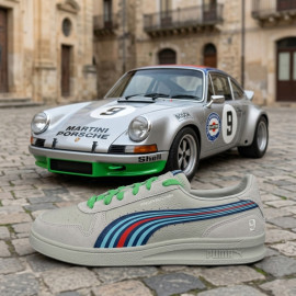 Porsche Shoes Martini Racing Puma Grey + Bag + Keyring Limited Edition WAP101T0MR
