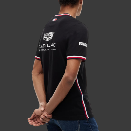 Cadillac T-Shirt F1 Team x Tommy Hilfiger mit Dreifarbigen Zierstreifen 2026 Schwarz MN0MN00076BDS - Unisex