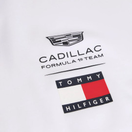 Cadillac T-Shirt F1 Team x Tommy Hilfiger Logos 2026 Weiß MN0MN00082YBR - Unisex