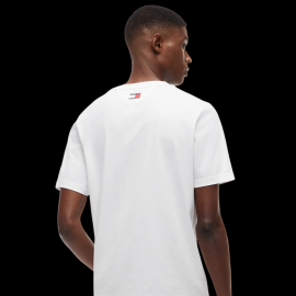 Cadillac T-Shirt F1 Team x Tommy Hilfiger Logos 2026 White MN0MN00082YBR - Unisex