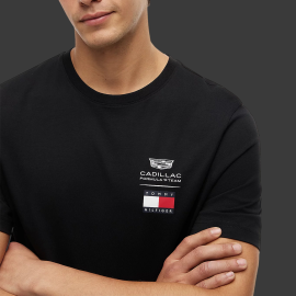 Cadillac T-Shirt F1 Team x Tommy Hilfiger Logos 2026 Black MN0MN00082BDS - Unisex