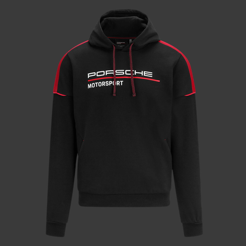 Porsche Hoodie Motorsport 4 Collection black / red WAP124NFMS - men