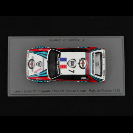 Lancia Delta HF Integrale Evo n° 7 3rd Tour de Corse 1992 1/43 Spark S9018