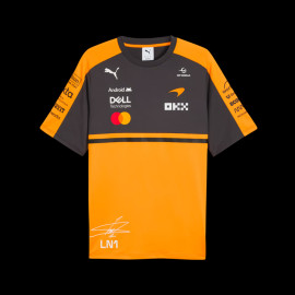 McLaren T-shirt F1 Team n° 1 Landos Norris 2026 Puma Orange Papaya / Phantom 713953-01 - unisex