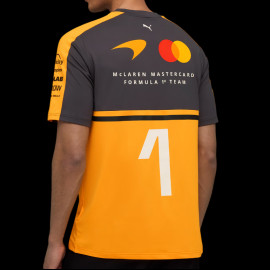 McLaren T-shirt F1 Team n° 1 Landos Norris 2026 Puma Orange Papaya / Phantom 713953-01 - unisex