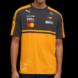 McLaren T-shirt F1 Team n° 1 Landos Norris 2026 Puma Orange Papaya / Phantom 713953-01 - unisex