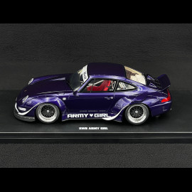 Porsche 911 RWB Type 993 Army Girl 2015 Purple 1/18 GT Spirit GT562