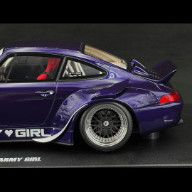 Porsche 911 RWB Type 993 Army Girl 2015 Purple 1/18 GT Spirit GT562
