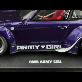 Porsche 911 RWB Typ 993 Army Girl 2015 Violett 1/18 GT Spirit GT562
