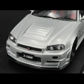 Nissan Skyline GT-R R34 Z Tune 1999 Silver 1/18 Solido S1804312