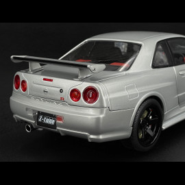 Nissan Skyline GT-R R34 Z Tune 1999 Silver 1/18 Solido S1804312