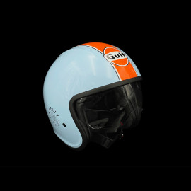 Gulf Helmet with Integrated Visor Light Blue / Orange Felix ST580
