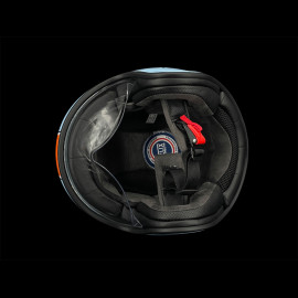 Gulf Helm mit Integriertem Visier Hellblau / Orange Felix ST580