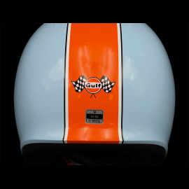 Gulf Helmet with Integrated Visor Light Blue / Orange Felix ST580