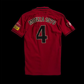 Polo Shirt Clay Regazzoni n° 4 Monza 1970 Red Warson 13010 - Men
