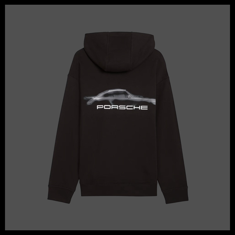 Porsche Turbo Graphic Hoodie Puma Black 634488-01 - Unisex