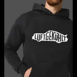 Porsche Sweatshirt Luftgekühlt + Tasche Schwarz WAP801TFWL - unisex