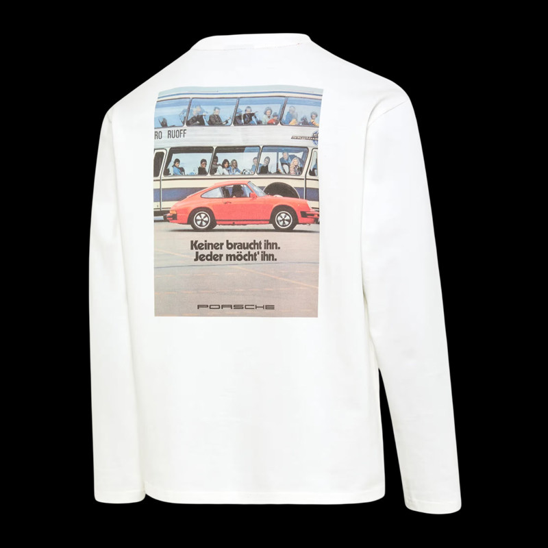 Porsche Pullover mit langen Ärmeln Weiß WAP816TFWR - unisex