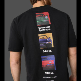 Porsche T-shirt Retro Black WAP813TFWR - unisex