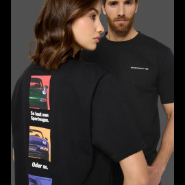 Porsche T-Shirt Retro Schwarz WAP813TFWR - unisex