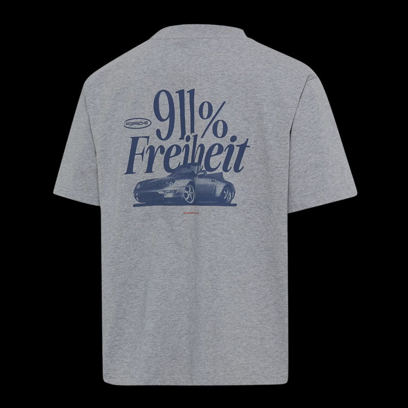 Porsche T-Shirt Retro Grau WAP811TFWR - unisex