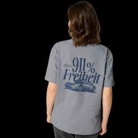 Porsche T-Shirt Retro Grau WAP811TFWR - unisex